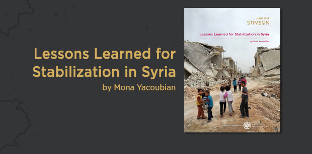 Lessons Learned for Stabilization in Syria