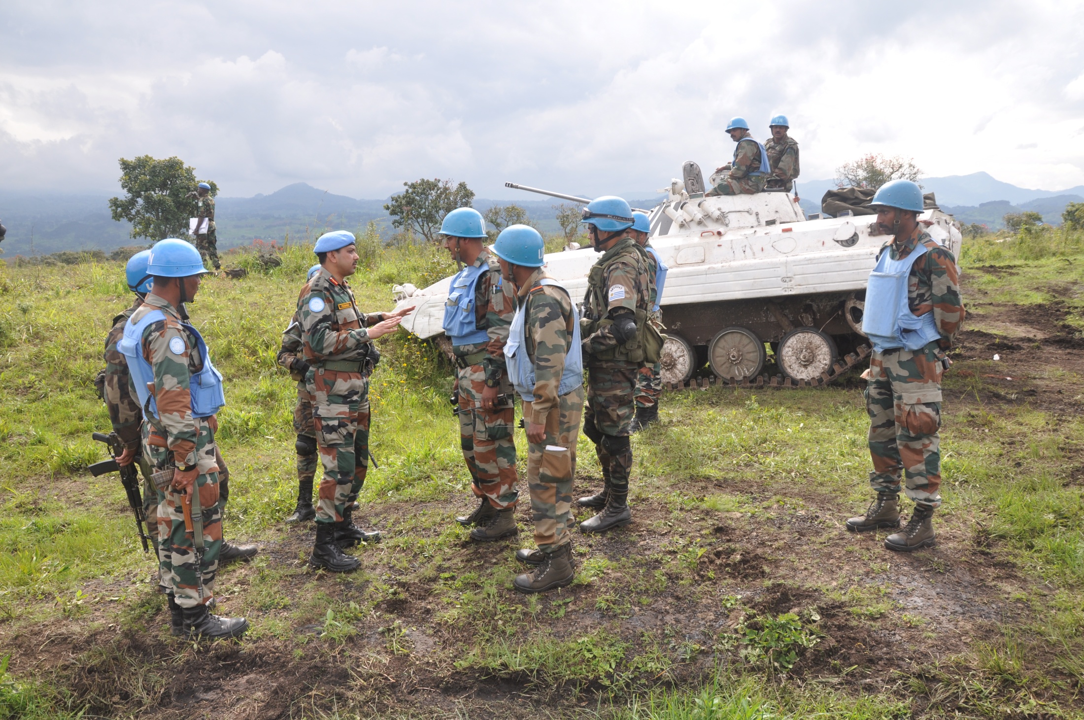 Indian_contingent_of_MONUSCO_in_Goma,_Congo_(8229519228)