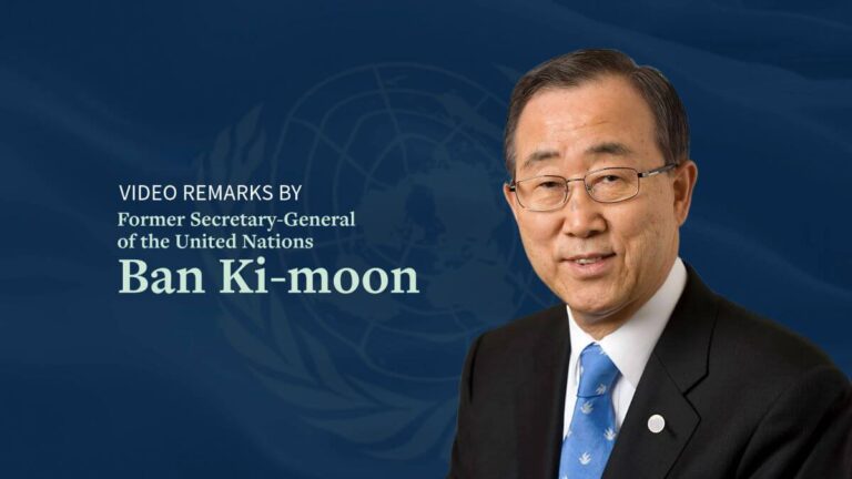 8th UN Secretary-General Ban Ki-moon Congratulates Stimson on 35 Years of Foreign Policy Leadership