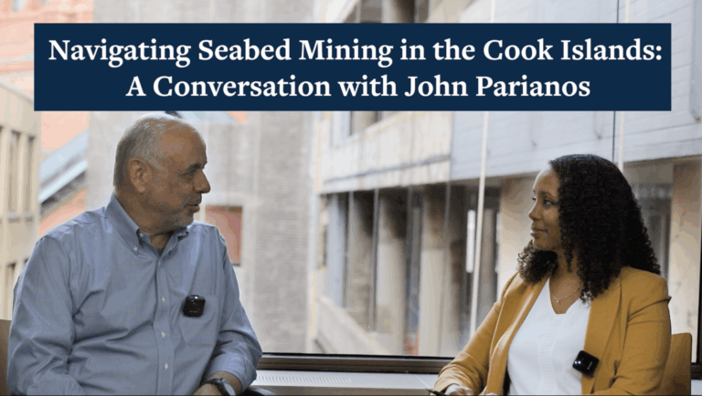 Navigating Seabed Mining in the Cook Islands: A Conversation with John Parianos